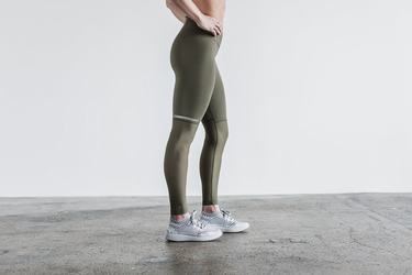 Leggings Nobull Pace Tight Femme Vert | HB4203897