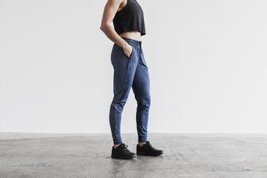 Pantalon Jogging Nobull Femme Bleu Marine | ZX1389604