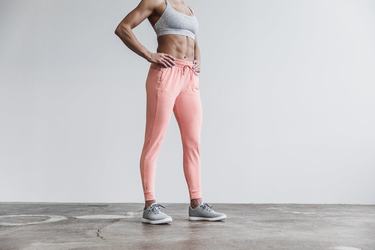 Pantalon Jogging Nobull Femme Corail Clair | XV0789642