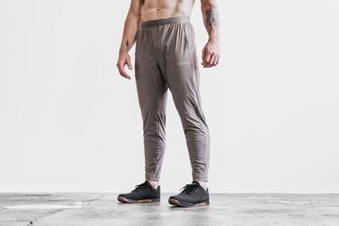 Pantalon Jogging Nobull Lightweight Woven Homme Marron | PE7845609