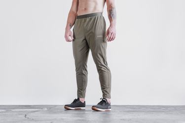 Pantalon Jogging Nobull Lightweight Woven Homme Vert | TW6483021