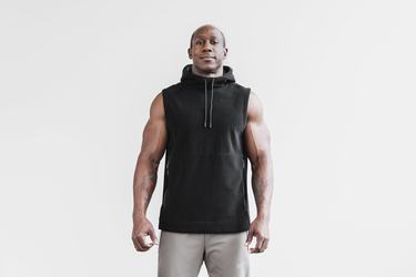 Pullover Nobull Arctic Sans Manches Homme Noir | CY9421650