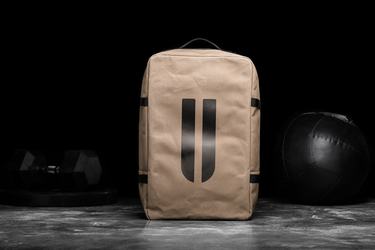 Sac de sport Nobull Horns Waxed Canvas Duffleback Homme Marron Clair | WO4527806