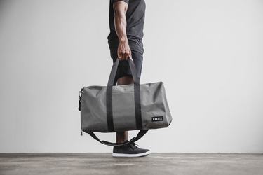 Sac de sport Nobull Waxed Canvas Duffle Femme Grise | HW3854670