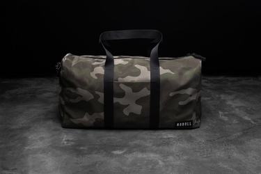 Sac de sport Nobull Waxed Canvas Duffle Femme Vert Camouflage | UR3897041