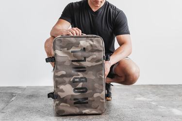 Sac de sport Nobull Waxed Canvas Duffleback Homme Camouflage | AB0476318
