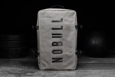 Sac de sport Nobull Waxed Canvas Duffleback Femme Grise | VQ5938274