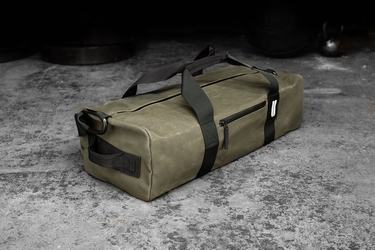 Sac de sport Nobull Waxed Canvas Traditional Duffle Femme Vert Olive | BZ4091726