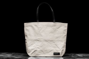 Sacs Nobull Waxed Canvas Open Top Tote Homme Blanche | CN4982750