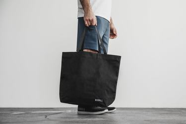 Sacs Nobull Waxed Canvas Open Top Tote Homme Noir | VA8910652