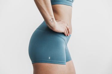 Shorts Nobull 2" Matte Femme Turquoise Foncé | YH3052749