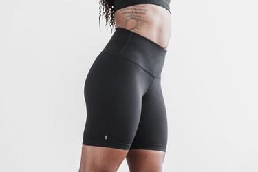 Shorts Nobull High-Rise 6" Matte Femme Noir | SA2684375