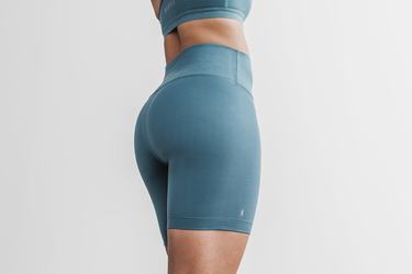 Shorts Nobull High-Rise 6" Matte Femme Turquoise Foncé | PW1695423