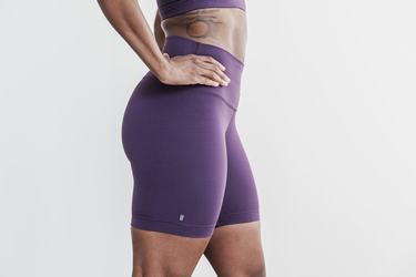 Shorts Nobull High-Rise 6" Matte Femme Violette | GK0318546