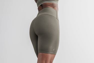 Shorts Nobull High-Rise 6" Matte Femme Vert Olive | PA0158329