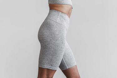 Shorts Nobull High-Rise 8" Plush Heather Femme Blanche | FB0261983