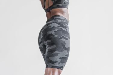 Shorts Nobull High-Rise 8" Plush Heather Femme Grise Foncé Camouflage | TW1609587