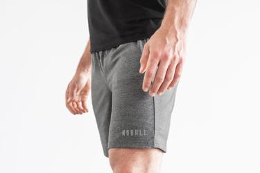 Shorts Nobull Knit 8.5" Homme Grise | GE2180475