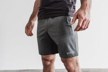Shorts Nobull Knit 8.5" Homme Grise | SC6902138