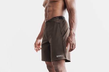 Shorts Nobull Lightweight 9" Homme Chocolat | CJ7059624
