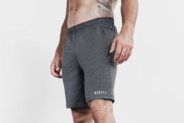 Shorts Nobull Lightweight Knit 9" Homme Grise | BM9071352