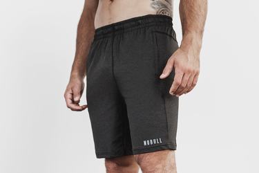 Shorts Nobull Lightweight Knit 9" Homme Noir | GV1637825