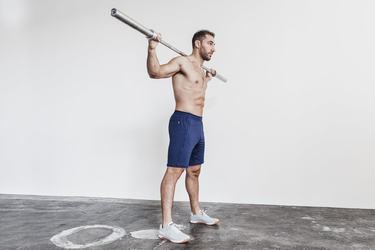 Shorts Nobull Lightweight Knit 9" Homme Bleu Marine | VA1784290