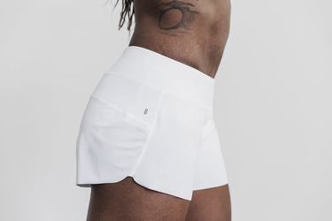Shorts Nobull Pace 3" Femme Blanche | ZH2578409