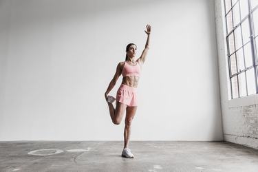 Shorts Nobull Pace 3" Femme Rose | PF1538097