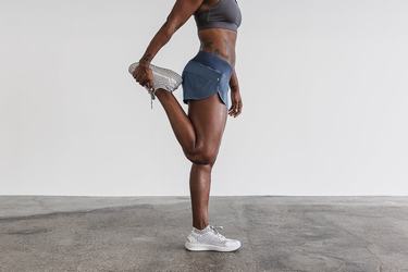 Shorts Nobull Pace Femme Grise Bleu | TK6159370