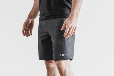 Shorts Nobull Stretch Woven 9" Homme Grise Foncé | EO9370164