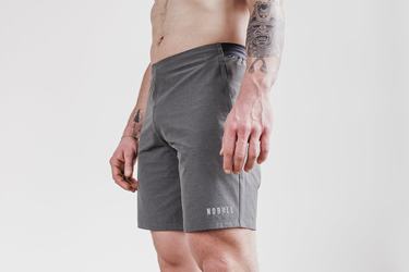 Shorts Nobull Stretch Woven 9" Homme Grise Foncé | MP4367180