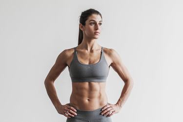 Soutien Gorge Sport Nobull Heather Femme Grise Clair | OS3091462