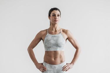 Soutien Gorge Sport Nobull High-Neck Melange Femme Camouflage | UZ3206715