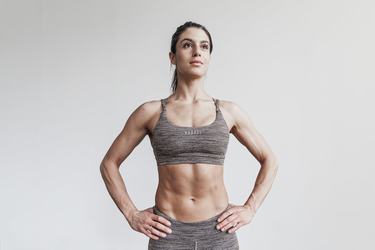 Soutien Gorge Sport Nobull Melange Femme Grise | SJ1963724