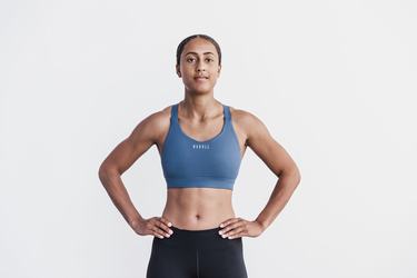 Soutien Gorge Sport Nobull Pace Femme Bleu | UT1976340