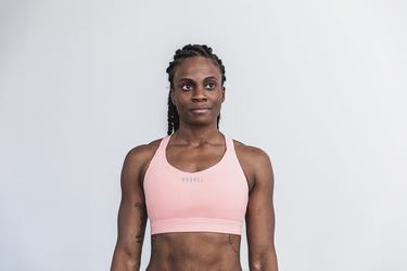 Soutien Gorge Sport Nobull Pace Femme Rose | VI5873462