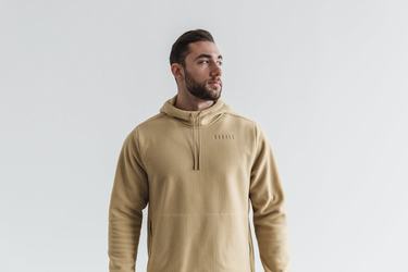 Sweat À Capuche Nobull Arctic Homme Beige | NT5061987