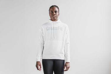 Sweat À Capuche Nobull Crossfit® Femme Blanche | RD0398526