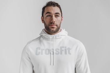 Sweat À Capuche Nobull Crossfit® Homme Blanche | PC1543682