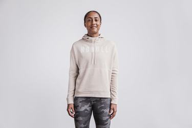 Sweat À Capuche Nobull Femme Beige | DG3076812