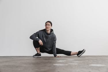 Sweat À Capuche Nobull Femme Grise Foncé | HC5741906