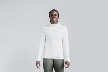Sweat À Capuche Nobull Performance Femme Blanche | LP2614507