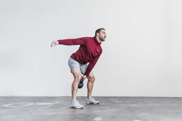 Sweat À Capuche Nobull Performance Homme Rouge Foncé | QB2041683