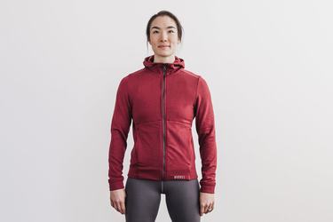 Sweat À Capuche Nobull Performance Zip-up Femme Grise Bleu | IK3268047