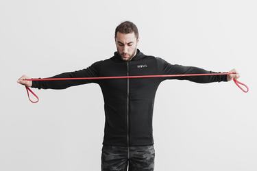 Sweat À Capuche Nobull Performance Zip-up Homme Noir | WN7024653