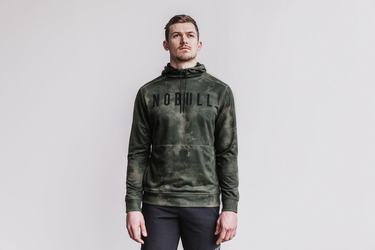 Sweat À Capuche Nobull Tie-Dye Homme Vert | SE5046183