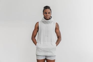 Sweatshirt Nobull Arctic Sans Manches Cowl Femme Grise | UB4820176