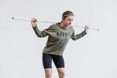 Sweatshirt Nobull Crew Femme Vert | VU8274063