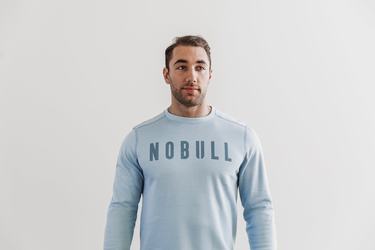 Sweatshirt Nobull Crew Homme Bleu | BU9532184